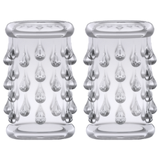 blush NOVELTIES Stay Hard Cock 男用激情套 水滴形 內徑25mm 外徑33mm 高度50mm, 1個, 2個