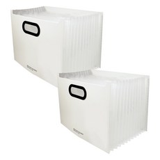 ibis 13格風琴式桌上文件夾 1208, 2個, 象牙白(12085)