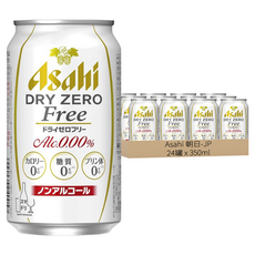 Asahi 朝日 DRY ZERO FREE無酒精啤酒 金罐, 350ml, 24罐