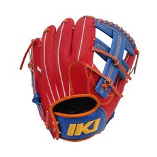 IKJ 內野手套 右投用 GR BP-4(RD RB)CP, 紅色 + 寶藍色