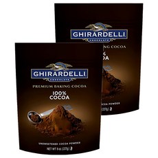 GHIRARDELLI 鷹牌無糖可可粉，優質烘焙，100% 可可, 227g, 1包, 2包