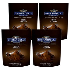 GHIRARDELLI 鷹牌無糖可可粉，優質烘焙，100% 可可, 227g, 1包, 4包