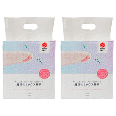 Honey care 心寵 吸水釋香魔法貓砂, 70%豆腐砂+30%膨潤土貓砂, 2.75kg, 可沖馬桶, 茉莉花香, 2包