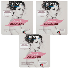 FLOSE 芙露絲 膠原蛋⽩飲 莓果口味 義大利進口 專利成分, 10包, 10ml, 3盒