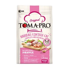 TOMA-PRO 優格 化毛高纖配方 乾飼料 1.5kg 全齡貓, 雞肉 + 米, 1袋