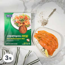 OZEN 노르웨이 프레시 훈제연어슬라이스 허브딜, 200g, 3개