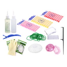 ppokkoppokkodacom 自助燙髮用品全組 Magic Rod無味燙髮組, 混色, 1套