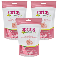 spring 曙光 全齡犬無穀凍乾生食餐, 雞肉餅, 71g, 3包