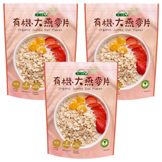統一生機 有機大燕麥片, 400g, 3包