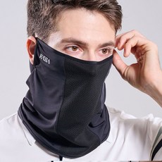 Latis UV 防紫外線運動高爾夫口罩, 黑色