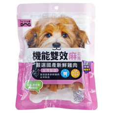 by DOG 汪洽普 機能雙效麻花捲 犬用零食 嚴選國產新鮮雞肉, 起司 + 軟骨素 + 綠貽貝, 200g, 1包