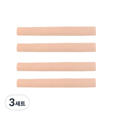 FOOTINSOLE 布料腳趾保護管套 S + M 2入 + L 套組, 3套