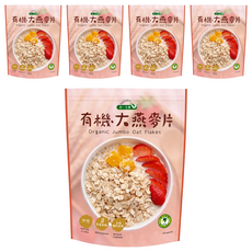 統一生機 有機大燕麥片, 400g, 5包