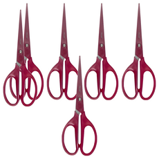 MILAN 極細精密事務剪刀 17cm, 粉紅色, 6支