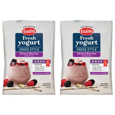 EasiYo 希臘 優格粉 野莓果粒, 紐西蘭原裝進口, 含百億乳酸菌, 需搭配優格機使用, 240g, 1包, 2包