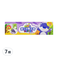 KODOMO 兒童牙膏 葡萄味, 45g, 7條