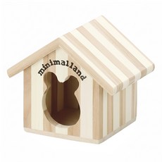 MARUKAN 鼠鼠專用豪華屋 HT-30 小木屋, 米白色 + 淺褐色, 1入