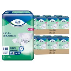 TENA 添寧 透氣乾爽紙尿褲 長效型, XL~XXL, 10片, 12包