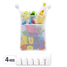 리빙듀오 장난감 정리 그물망 + 매직후크 5p, 4세트