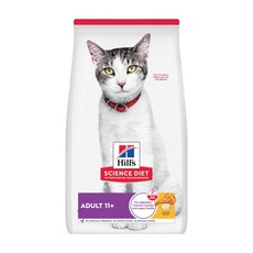 Hill's 希爾思 SCIENCE DIET 11歲以上成貓 特調食譜 乾糧, 1袋, 1.58kg, 雞肉
