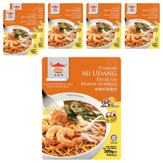 TEAN'S GOURMET 田師傅 蝦麵即煮醬料 馬來西亞傳統風味, 200g, 6包