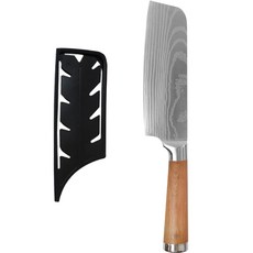 보나쿡 다마스커스 레이저 야채사각식도 + 전용 칼집, 1개