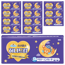 스너글스 허니드림 팬티형 기저귀 남녀공용, 점보형(2XL), 384매