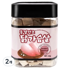 그로비타 반려동물 동결 닭가슴살, 2개, 42g