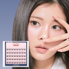 corinGco TOKTOKHARA 免膠假睫毛 Muse 12mm, 黑色, 1個