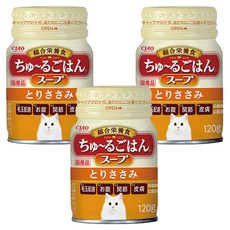 챠오츄르 이나바 고양이 고항 캔스프 드링크, 닭가슴살, 120g, 3개 닭가슴살, 120g, 3개