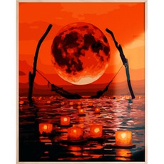 아트조이 물감 2배 DIY 명화그리기 40 x 50 cm, 문라이트 테라피, 1개