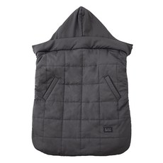 baby muffin 孩童背巾保暖披風, 深灰色