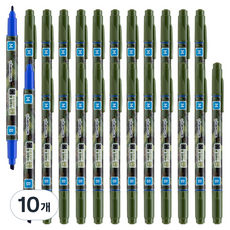라인플러스 물로 지우는 수성 OHP 펜 M B, 청색, 120개