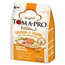 TOMA-PRO 優格 高齡犬 熟齡養生配方 乾飼料, 鮭魚 + 馬鈴薯, 1.5kg, 1袋