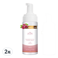 康朵蔓越莓涼感私密處嫩白慕斯, 150ml, 2瓶