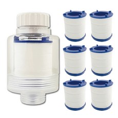 Water More 水摩爾 沐浴除氯過濾器 + 濾芯 Set 一年份組合, 1組, 亞硫酸鈣除氯消除異味
