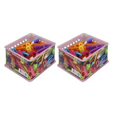 KIYO 糖果曬衣夾 25個入 聚丙烯(PP)材質, 顏色隨機, 2盒