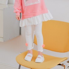 Lala Amang 女童款貓咪造型滾邊內搭褲