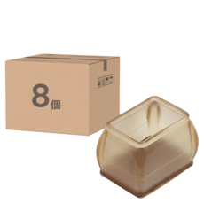 COMET 加厚升級毛氈靜音桌椅腳套, 大(5 x 4 x 3.9cm), 1組