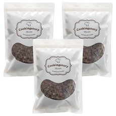 Cookingstory Callebaut嘉利寶 黑巧克力塊 巧克力豆, 3個, 400g