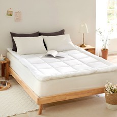 Lamontee Cozy 2 半超細纖維床墊, 白色