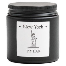 NY LAB 紐約實驗室 城市限定霧質感手工香氛蠟燭, 紐約檀香, 1個, 3.5oz