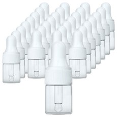 G&Y 玻璃透明滴管空瓶 5ml, 30個, 白色