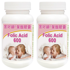 Healthwomen 赫而司 金好韻葉酸膠囊 鈣備孕/孕前補養配方, 2罐, 90顆