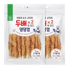 더내추럴 강아지 두배 댕댕껌, 치킨 스틱, 210g, 2개