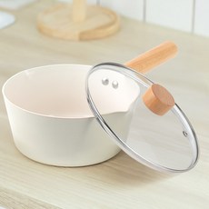 Tamsaa 木柄單柄鍋 IH爐適用 高級型 2.5T, 1個, 乳白色, 18cm