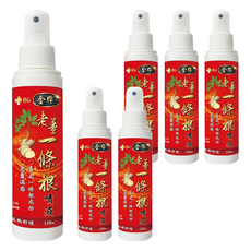 金牌老薑一條根噴液120ml 舒緩疲勞、溫熱舒適 居家旅行必備良品, 6瓶