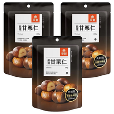 爭鮮 嚴選甘栗仁 純素, 100g, 3包