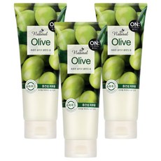 온더바디 더 내추럴 올리브 촉촉한 클렌징 폼, 200g, 3개