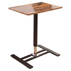 C&B 隨意調整坐站兩用可移動氣壓升降便利桌 RS-GST6040 DB 60x41x(65~95)公分 台灣製, 古木深胡桃